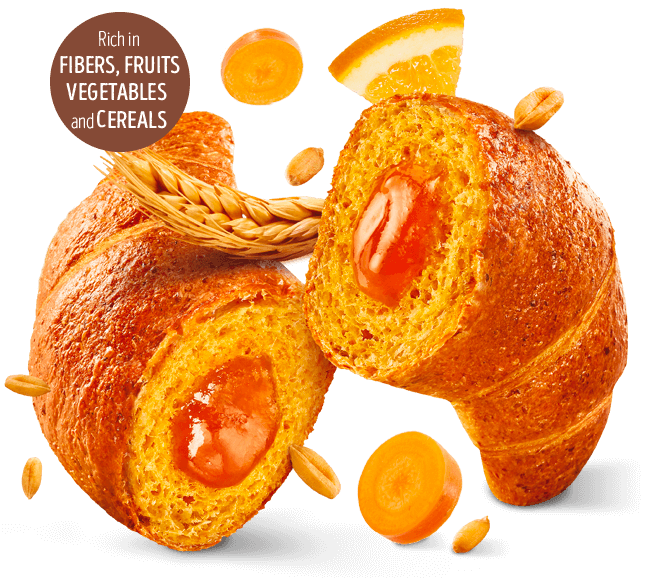 Croissant with Orange, Carrot and Pumpkin Croissant with Orange, Carrot and Pumpkin