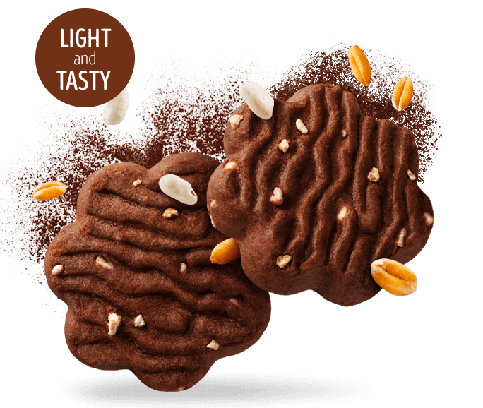Biscuits with Cocoa and Puffed Rice Biscuits with Cocoa and Puffed Rice